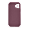 Чохол Full Silicone Case для Apple iPhone 12 Pro maroon (42) закрита камера (без логотипу)