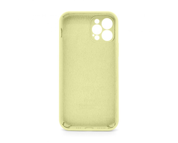 Чохол Full Silicone Case для Apple iPhone 12 Pro mellow yellow (51) закрита камера (без логотипу)