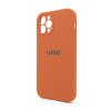 Чехол Full Silicone Case для Apple iPhone 12 Pro new peach (66) закрытая камера