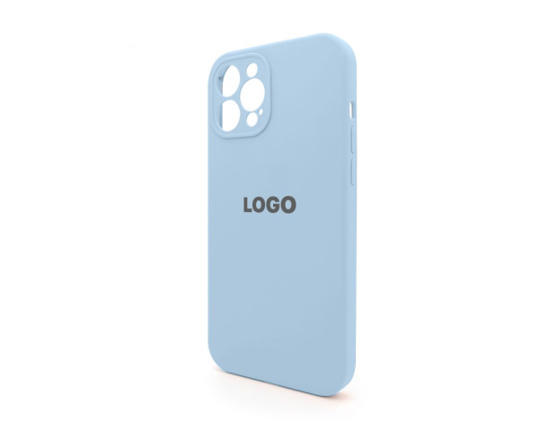 Чохол Full Silicone Case для Apple iPhone 12 Pro Max light blue (05) закрита камера