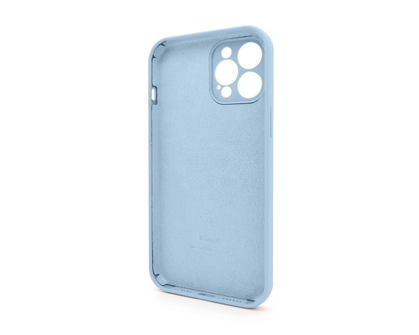 Чохол Full Silicone Case для Apple iPhone 12 Pro Max light blue (05) закрита камера