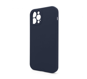 Чохол Full Silicone Case для Apple iPhone 12 Pro Max dark blue (08) закрита камера (без логотипу)