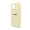 Чехол Full Silicone Case для Apple iPhone 12 Pro Max antique white (10) закрытая камера