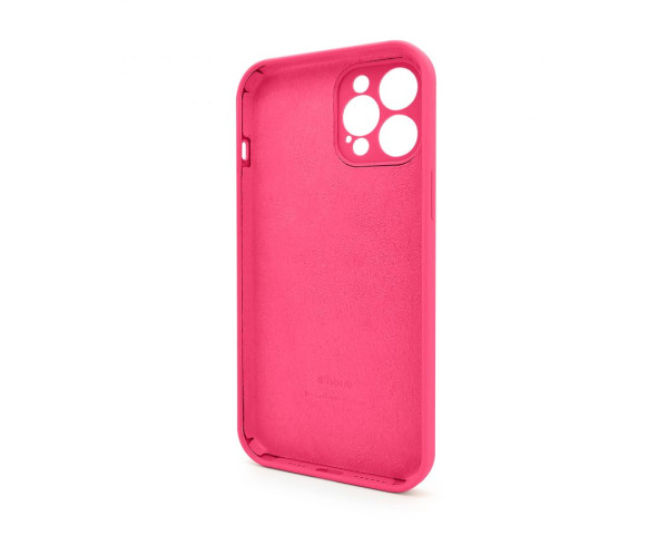 Чохол Full Silicone Case для Apple iPhone 12 Pro Max shiny pink (38) закрита камера