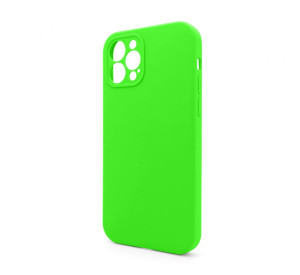 Чохол Full Silicone Case для Apple iPhone 12 Pro Max shiny green (40) закрита камера (без логотипу)