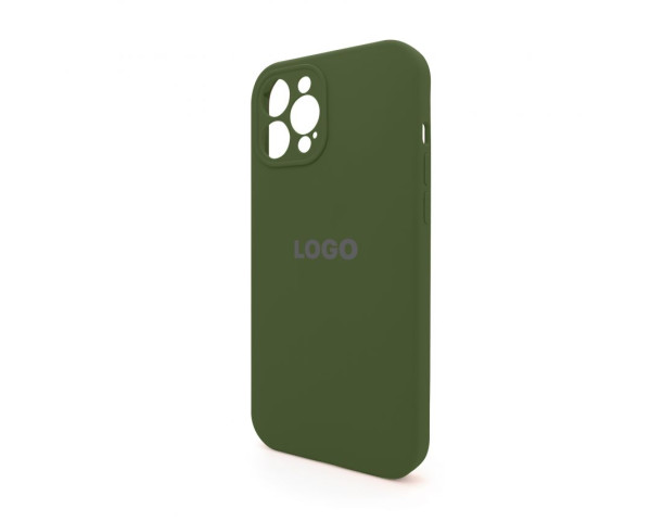 Чохол Full Silicone Case для Apple iPhone 12 Pro Max army green (45) закрита камера