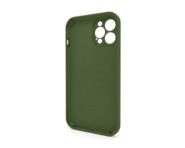 Чохол Full Silicone Case для Apple iPhone 12 Pro Max army green (45) закрита камера