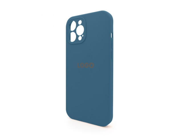 Чехол Full Silicone Case для Apple iPhone 12 Pro Max cosmos blue (46) закрытая камера
