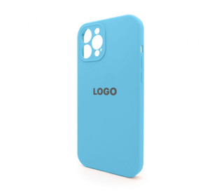 Чохол Full Silicone Case для Apple iPhone 12 Pro Max cornflower (53) закрита камера