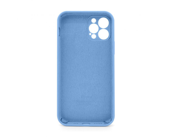 Чохол Full Silicone Case для Apple iPhone 12 Pro Max cornflower (53) закрита камера (без логотипу)