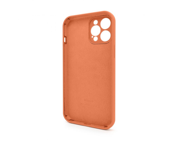 Чехол Full Silicone Case для Apple iPhone 12 Pro Max new peach (66) закрытая камера
