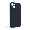 Чохол Full Silicone Case для Apple iPhone 13 dark blue (08) закрита камера (без логотипу)