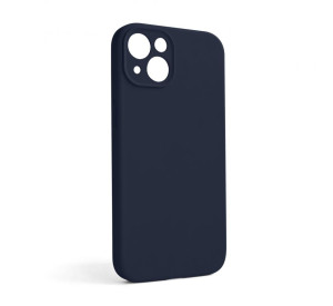 Чохол Full Silicone Case для Apple iPhone 13 dark blue (08) закрита камера (без логотипу)