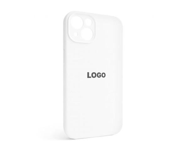 Чохол Full Silicone Case для Apple iPhone 13 white (09) закрита камера