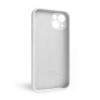 Чохол Full Silicone Case для Apple iPhone 13 white (09) закрита камера