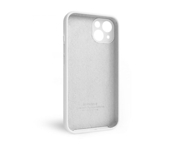 Чохол Full Silicone Case для Apple iPhone 13 white (09) закрита камера