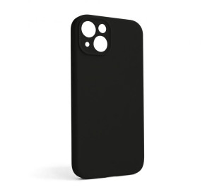 Чохол Full Silicone Case для Apple iPhone 13 black (18) закрита камера (без логотипу)