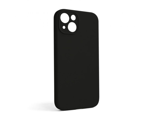 Чохол Full Silicone Case для Apple iPhone 13 black (18) закрита камера (без логотипу)