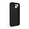 Чохол Full Silicone Case для Apple iPhone 13 black (18) закрита камера (без логотипу)