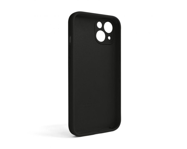 Чохол Full Silicone Case для Apple iPhone 13 black (18) закрита камера (без логотипу)