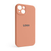 Чохол Full Silicone Case для Apple iPhone 13 peach (27) закрита камера