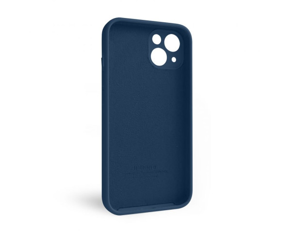 Чехол Full Silicone Case для Apple iPhone 13 blue cobalt (36) закрытая камера