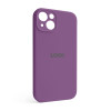 Чохол Full Silicone Case для Apple iPhone 13 grape (43) закрита камера