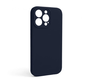 Чохол Full Silicone Case для Apple iPhone 13 Pro dark blue (08) закрита камера (без логотипу)