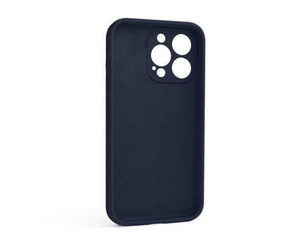 Чохол Full Silicone Case для Apple iPhone 13 Pro dark blue (08) закрита камера (без логотипу)