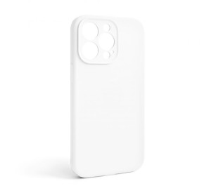 Чохол Full Silicone Case для Apple iPhone 13 Pro white (09) закрита камера (без логотипу)