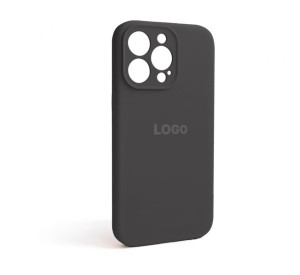 Чохол Full Silicone Case для Apple iPhone 13 Pro dark grey (15) закрита камера
