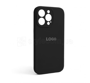 Чохол Full Silicone Case для Apple iPhone 13 Pro black (18) закрита камера