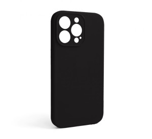 Чохол Full Silicone Case для Apple iPhone 13 Pro black (18) закрита камера (без логотипу)