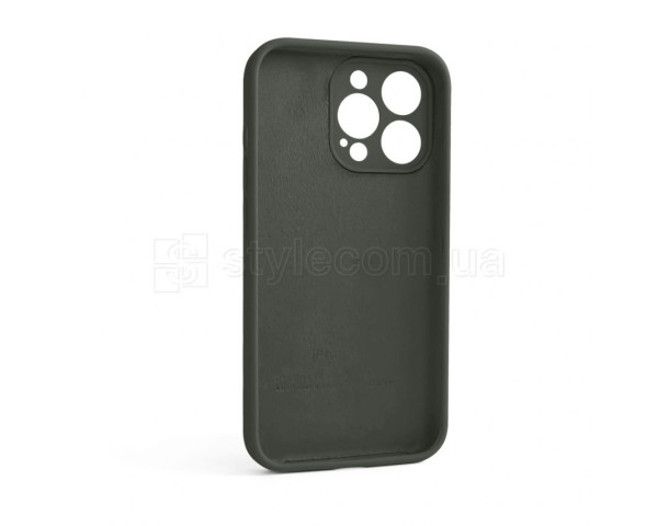 Чохол Full Silicone Case для Apple iPhone 13 Pro dark olive (35) закрита камера