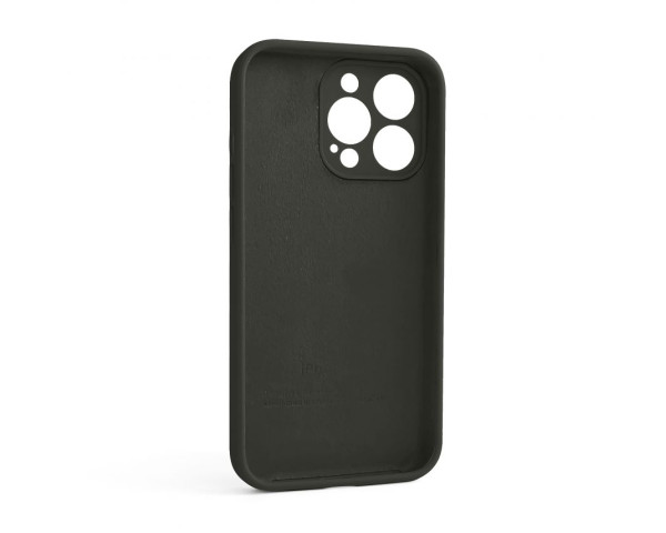 Чохол Full Silicone Case для Apple iPhone 13 Pro dark olive (35) закрита камера (без логотипу)