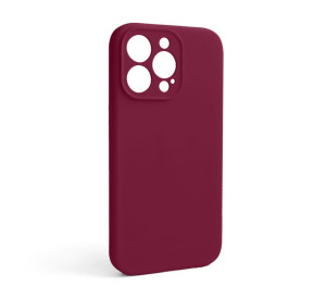 Чохол Full Silicone Case для Apple iPhone 13 Pro rose red (37) закрита камера (без логотипу)