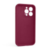 Чохол Full Silicone Case для Apple iPhone 13 Pro rose red (37) закрита камера (без логотипу)