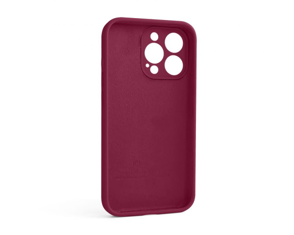Чохол Full Silicone Case для Apple iPhone 13 Pro rose red (37) закрита камера (без логотипу)