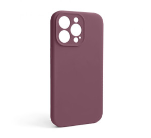 Чохол Full Silicone Case для Apple iPhone 13 Pro maroon (42) закрита камера (без логотипу)