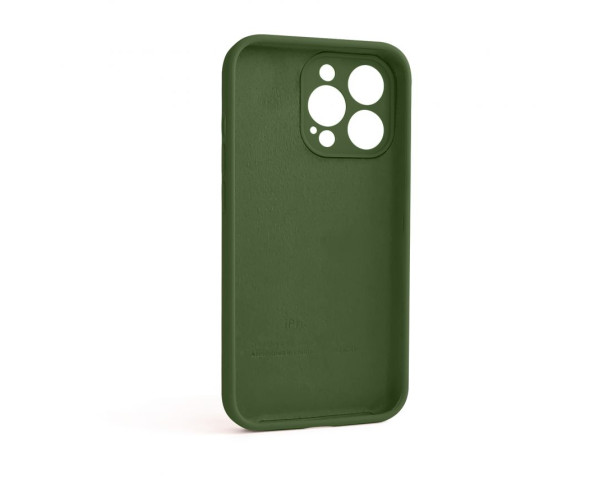 Чохол Full Silicone Case для Apple iPhone 13 Pro army green (45) закрита камера