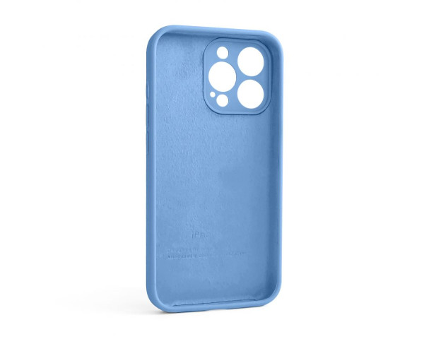 Чохол Full Silicone Case для Apple iPhone 13 Pro cornflower (53) закрита камера (без логотипу)