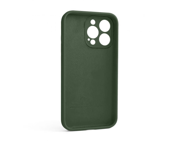 Чохол Full Silicone Case для Apple iPhone 13 Pro atrovirens green (54) закрита камера (без логотипу)