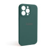 Чохол Full Silicone Case для Apple iPhone 13 Pro pine green (55) закрита камера
