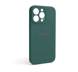 Чохол Full Silicone Case для Apple iPhone 13 Pro pine green (55) закрита камера