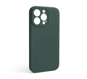 Чохол Full Silicone Case для Apple iPhone 13 Pro pine green (55) закрита камера (без логотипу)