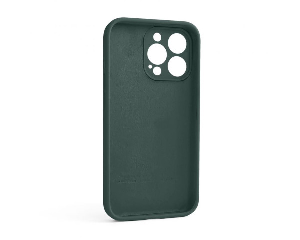 Чохол Full Silicone Case для Apple iPhone 13 Pro pine green (55) закрита камера (без логотипу)