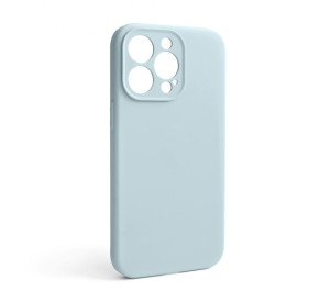 Чохол Full Silicone Case для Apple iPhone 13 Pro sky blue (58) закрита камера (без логотипу)