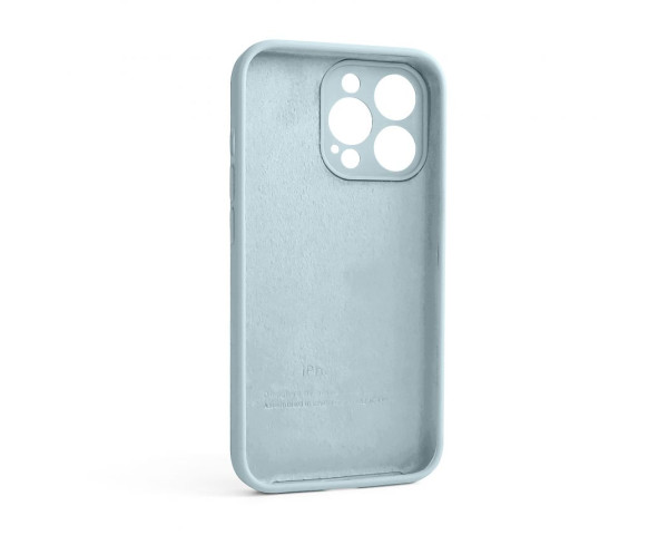 Чохол Full Silicone Case для Apple iPhone 13 Pro sky blue (58) закрита камера (без логотипу)