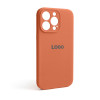 Чохол Full Silicone Case для Apple iPhone 13 Pro new peach (66) закрита камера