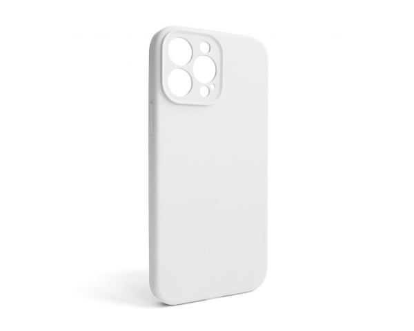 Чохол Full Silicone Case для Apple iPhone 13 Pro Max white (09) закрита камера (без логотипу)